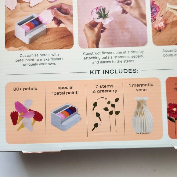 Lifelines FlowCrafts, Paper Flower Bouquet - Create a 5-Flower Bouquet with 80+ - Picture 4 of 8